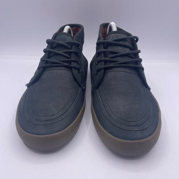 VANS x Captain Fin Fairhaven SF Skate Shoes Mid  Leather Black Mens 8.5 - Picture 3 of 8